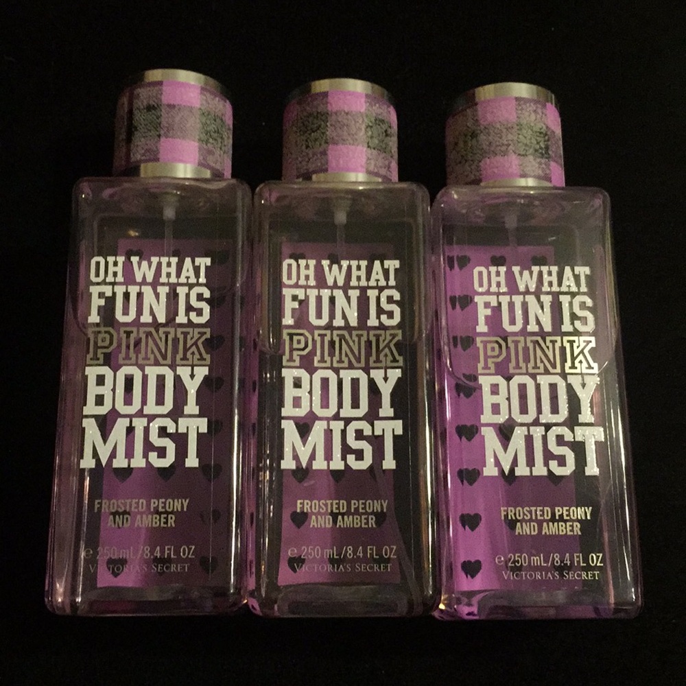 3 Brand New PINK Victoria’s Secret Body Mists